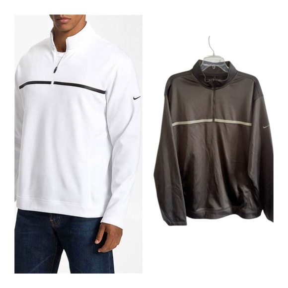 NWT Nike Golf Tour Brown Performance 1/4 Zip Lightweight Pullover Jacket Size XL - Picture 1 of 11